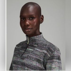 Lab Jacquard Cropped 1/2 zip